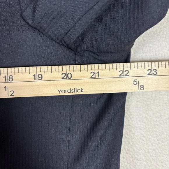 Joseph Abboud Loro Piana Wool Super 110's Black Stripe Full Suit 44S Pants 38x29